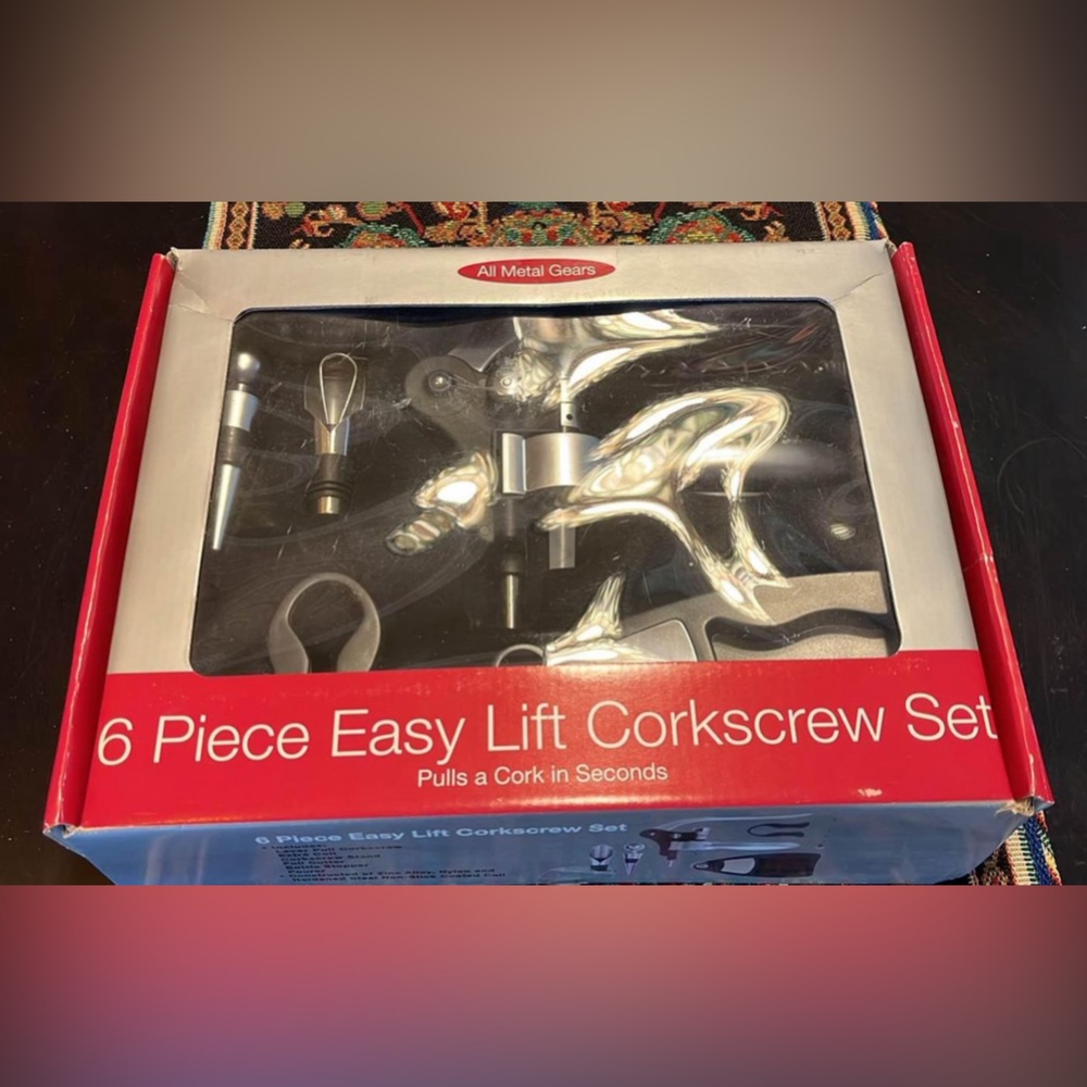 NWT 6 Piece Easy Lift Corkscrew Kit - Picture 3 of 5